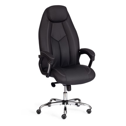 Компьютерное кресло BOSS Lux, кож/зам, черный, арт.21151 в Нальчике - изображение