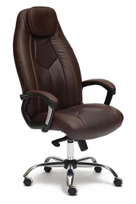 Кресло BOSS Lux, кож/зам, коричневый/коричневый перфорированный, арт.9816 в Нальчике