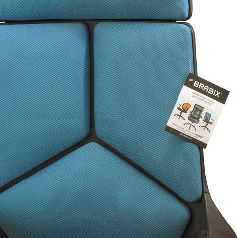 Кресло компьютерное Brabix Premium Prime EX-515 (ткань, голубое) 531568 в Нальчике - изображение 6