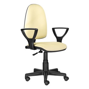 Компьютерное кресло Brabix Prestige Ergo MG-311 (регулируемая эргономичная спинка, кожзам, бежевое) 531878 в Нальчике