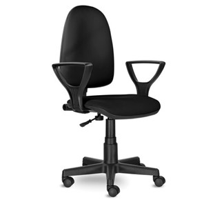 Кресло офисное Brabix Prestige Ergo MG-311 (регулируемая эргономичная спинка, кожзам, черное) 531877 в Нальчике