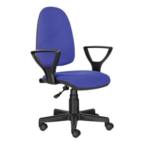 Компьютерное кресло Brabix Prestige Ergo MG-311 (регулируемая эргономичная спинка, ткань, черно-синее) 531876 в Нальчике