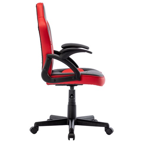 Офисное кресло BRABIX "Shark GM-203", экокожа, черное/красное, 532512 в Нальчике - изображение 1