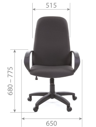 Офисное кресло CHAIRMAN 279 JP15-1 черно-серый в Нальчике - изображение 4