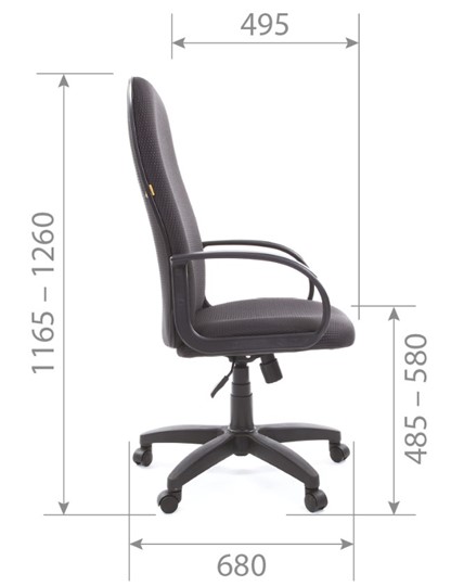 Офисное кресло CHAIRMAN 279 JP15-1 черно-серый в Нальчике - изображение 5