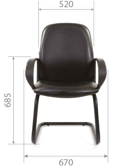 Офисное кресло CHAIRMAN 279V экокожа черная в Нальчике - изображение 4