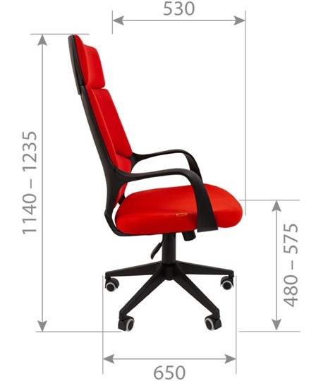 Кресло CHAIRMAN 525, серое в Нальчике - изображение 2