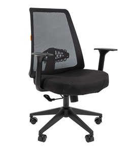 Кресло компьютерное CHAIRMAN 535 LT Сетчатый акрил черный / Полиэстер черный в Нальчике - предосмотр