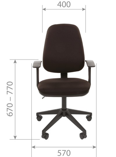 Офисное кресло CHAIRMAN 661 Ткань стандарт 15-13 серая в Нальчике - изображение 3