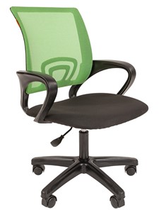 Кресло компьютерное CHAIRMAN 696 black LT, зеленое в Нальчике