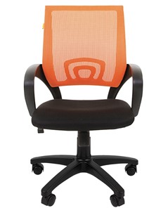 Компьютерное кресло CHAIRMAN 696 black Сетчатый акрил DW66 оранжевый в Нальчике - предосмотр 4