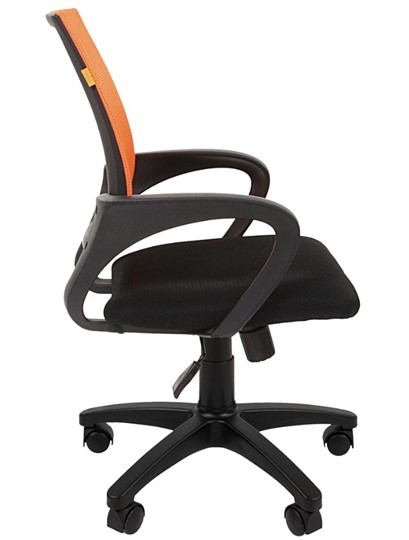 Компьютерное кресло CHAIRMAN 696 black Сетчатый акрил DW66 оранжевый в Нальчике - изображение 5