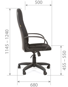 Кресло офисное CHAIRMAN 727 TW 12, цвет серый в Нальчике - предосмотр 5