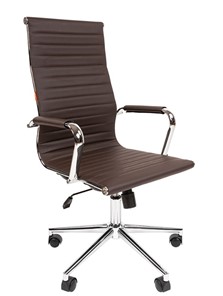 Кресло компьютерное CHAIRMAN 755, коричневое в Нальчике