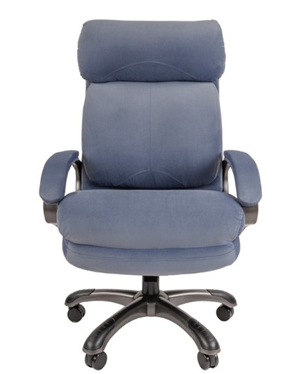 Кресло компьютерное CHAIRMAN HOME 505, велюр голубое в Нальчике - изображение 3