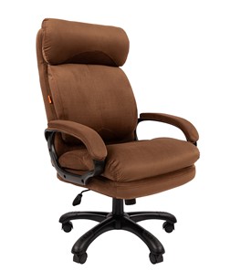 Кресло компьютерное CHAIRMAN HOME 505, велюр коричневое в Нальчике