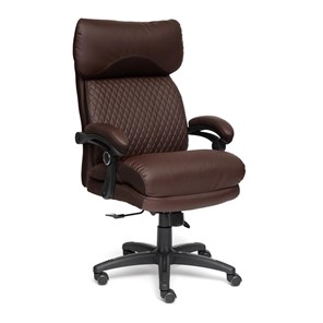 Офисное кресло CHIEF кож/зам/ткань, коричневый/коричневый стеганный, 36-36/36-36 стеганный/24 арт.13111 в Нальчике