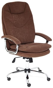 Кресло офисное SOFTY LUX флок, коричневый, арт.13595 в Нальчике