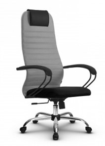 Компьютерное кресло SU-BK130-10 CH серый/черный в Нальчике