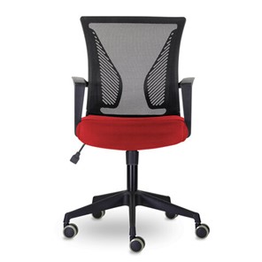 Офисное кресло Brabix Wings MG-309 (пластик черный, сетка, черное/красное) 532014 в Нальчике