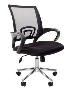 Кресло офисное CHAIRMAN 696 CHROME Сетка TW-01 (черная) в Нальчике