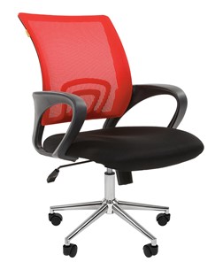Кресло офисное CHAIRMAN 696 CHROME Сетка TW-69 (красный) в Нальчике
