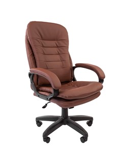 Кресло CHAIRMAN 795 LT, экокожа, цвет коричневый в Нальчике