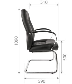Офисное кресло CHAIRMAN 950V Экокожа черная в Нальчике - предосмотр 5