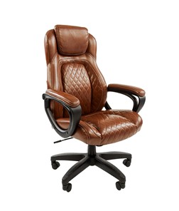 Кресло CHAIRMAN 432, экокожа, цвет коричневый в Нальчике