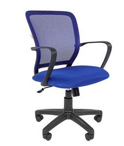 Компьютерное кресло CHAIRMAN 698 black TW-05, ткань, цвет синий в Нальчике