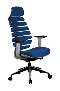 Офисное кресло Riva Chair SHARK (Синий/серый) в Нальчике