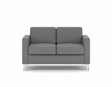 Прямой диван Актив двухместный, серый в Нальчике - предосмотр