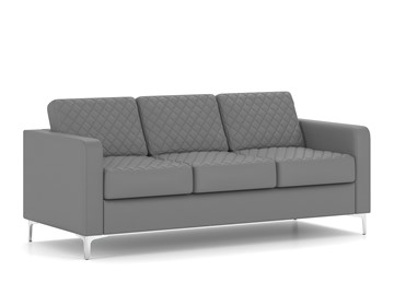 Прямой диван Актив трехместный, серый в Нальчике - предосмотр 1