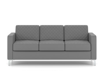 Прямой диван Актив трехместный, серый в Нальчике - предосмотр