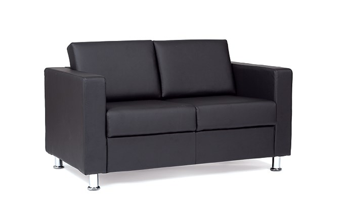 Прямой диван Симпл двухместный, экокожа в Нальчике - изображение 1