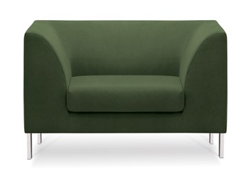 Мягкое офисное кресло Сиеста, ткань Сахара / зеленая С39 в Нальчике