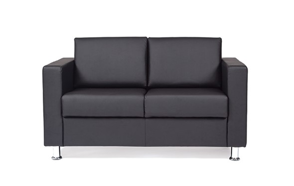 Прямой диван Симпл двухместный, экокожа в Нальчике - изображение