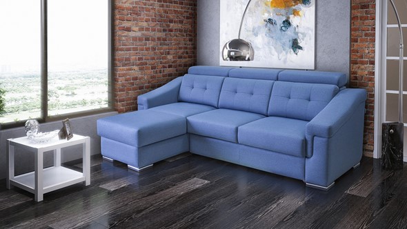 Угловой диван Матрица 27 ТТ с оттоманкой в Нальчике - изображение