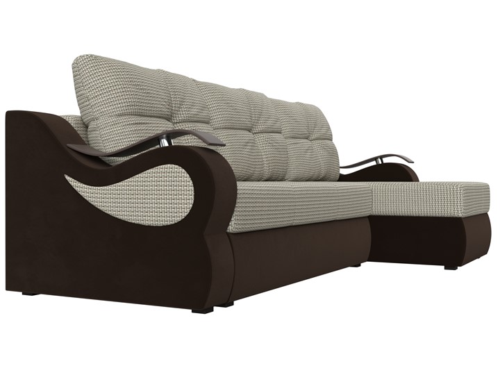 Угловой диван Меркурий, Корфу 02 (рогожка)/коричневый (вельвет) в Нальчике - изображение 2