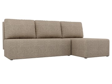Угловой диван с оттоманкой Поло, Корфу 03 (рогожка) в Нальчике
