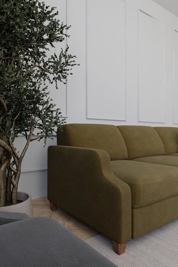 Угловой диван Валенсия Ретро с оттоманкой в Нальчике - изображение 5