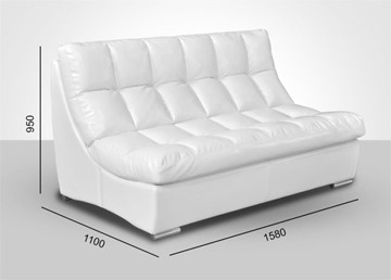 Прямой диван Брайтон без механизма 1580*1100*950 в Нальчике