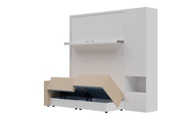 Диван Кровать-трансформер Smart (КД 1400+ШП), шкаф правый, левый подлокотник в Нальчике - предосмотр 1