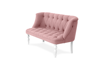 Прямой диван Бриджит розовый ножки белые в Нальчике