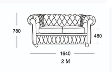 Прямой диван Честер 2М (седафлекс) в Нальчике - изображение 13