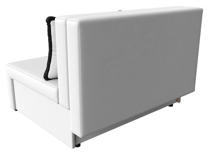 Прямой диван Лагуна, Белый\Черный (Экокожа) в Нальчике - изображение 4
