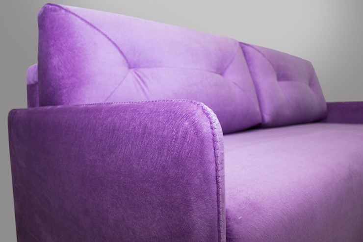 Прямой диван фиолетовый  Лондон 2120х1120 в Нальчике - изображение 4