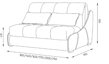 Прямой диван Токио 130 (ППУ) в Нальчике - предосмотр 11