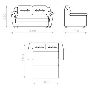 Прямой диван Вега 2 МД в Нальчике - предосмотр 5