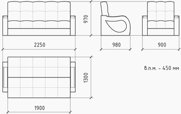 Прямой диван Лазурит 8 БД в Нальчике - предосмотр 5